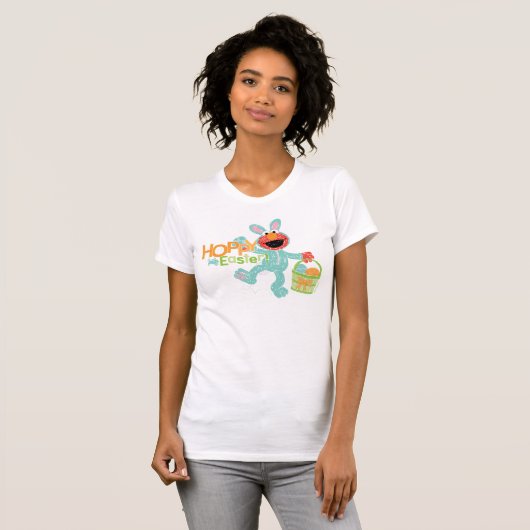 Sesamstraat - Elmo | Hoppy Easter T-shirt (Voorkant volledig)