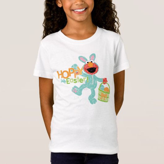 Sesamstraat - Elmo | Hoppy Easter T-shirt (Voorkant)
