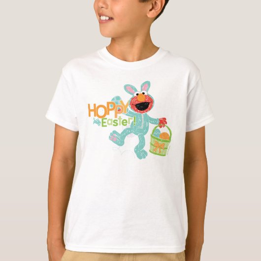 Sesamstraat - Elmo | Hoppy Easter T-shirt (Voorkant)
