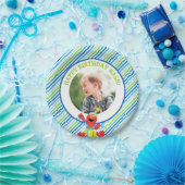 Sesamstraat | Elmo - Jongens verjaardag gestreept Papieren Bordje (Feest)