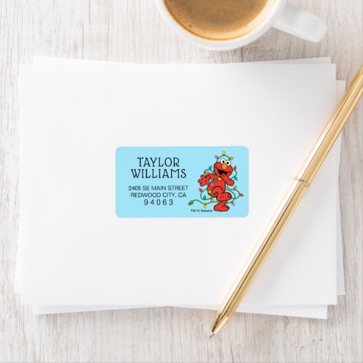 Sesamstraat | Elmo-kerstlampjes Etiket (Insitu)