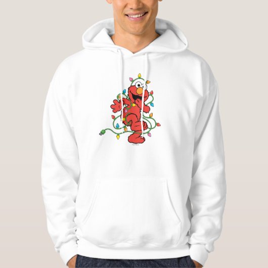 Sesamstraat | Elmo-kerstlampjes Hoodie (Voorkant)