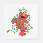 Sesamstraat | Elmo-kerstlampjes Servet (Voorkant)