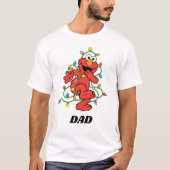Sesamstraat | Elmo-kerstlampjes T-shirt (Voorkant)