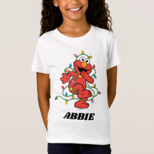 Sesamstraat Elmo-kerstlampjes T-shirt
