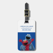 Sesamstraat | Elmo & Koekjesmonster Bagagelabel (Voorkant verticaal)