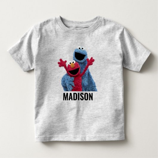 Sesamstraat | Elmo & Koekjesmonster Kinder Shirts (Voorkant)