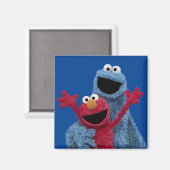 Sesamstraat | Elmo & Koekjesmonster Magneet (Voorkant / Achterkant)