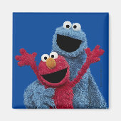 Sesamstraat | Elmo & Koekjesmonster Magneet (Voorkant)