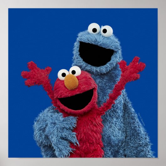Sesamstraat | Elmo & Koekjesmonster Poster (Voorkant)