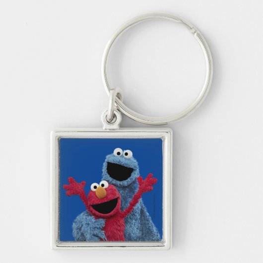 Sesamstraat | Elmo & Koekjesmonster Sleutelhanger (Voorkant)
