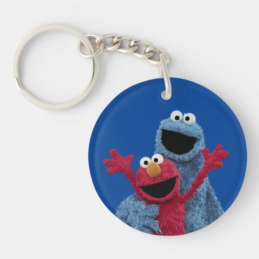 Sesamstraat | Elmo & Koekjesmonster Sleutelhanger (Voorkant)