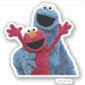 Sesamstraat | Elmo & Koekjesmonster Sticker (Voorkant)