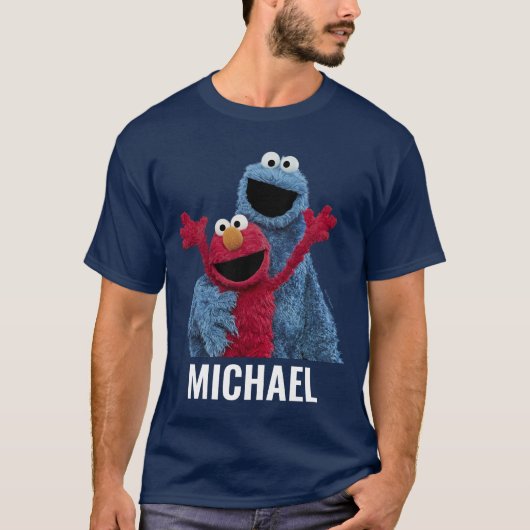 Sesamstraat | Elmo & Koekjesmonster T-shirt (Voorkant)