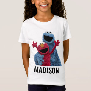 Sesamstraat Elmo & Koekjesmonster T-shirt