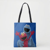 Sesamstraat | Elmo & Koekjesmonster Tote Bag (Voorkant)