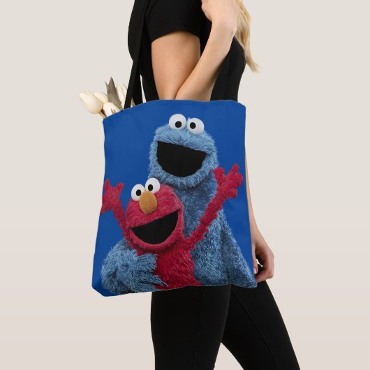 Sesamstraat | Elmo & Koekjesmonster Tote Bag (Dichtbij)