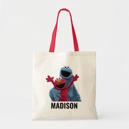 Sesamstraat | Elmo & Koekjesmonster Tote Bag (Voorkant)
