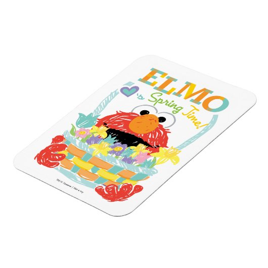 Sesamstraat - Elmo | Lente tijd Magneet (Linkerzijde)