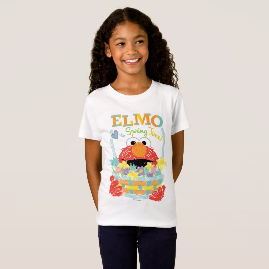 Sesamstraat - Elmo | Lente tijd T-shirt (Voorkant volledig)