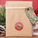 Sesamstraat | Elmo Merry Christmas Gift Label<br><div class="desc">Voeg deze leuke Sesamstraat Vrienden sticker toe aan elk feestgeschenk.</div>