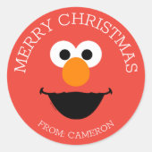 Sesamstraat | Elmo Merry Christmas Gift Label (Voorkant)