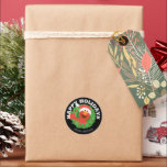 Sesamstraat | Elmo Merry Christmas Gift Label<br><div class="desc">Voeg deze leuke Sesamstraat Vrienden sticker toe aan elk feestgeschenk.</div>