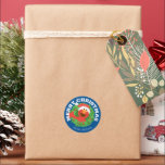 Sesamstraat | Elmo Merry Christmas Gift Label<br><div class="desc">Voeg deze leuke Sesamstraat Vrienden sticker toe aan elk feestgeschenk.</div>