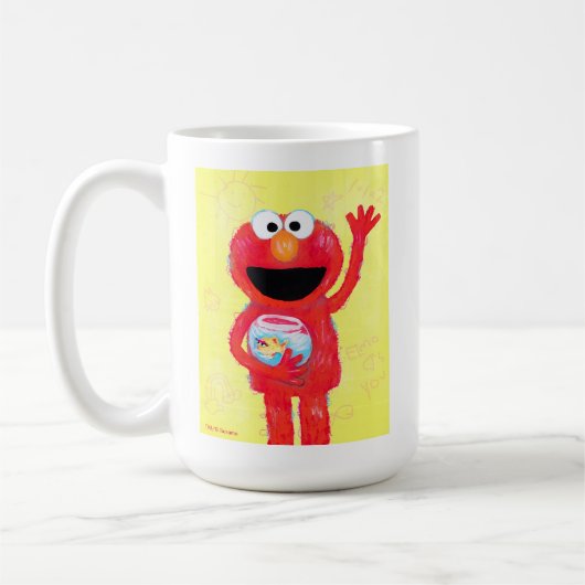 Sesamstraat | Elmo met goudvis Koffiemok (Links)