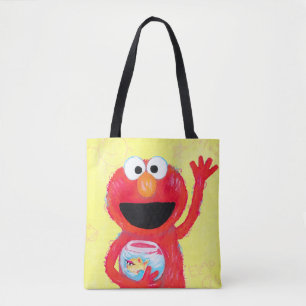 Sesamstraat   Elmo met goudvis Tote Bag