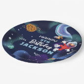 Sesamstraat | Elmo Outer Space Happy Birthday Papieren Bordje (Gekanteld)
