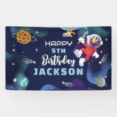 Sesamstraat | Elmo Outer Space Happy Birthday Spandoek (Horizontaal)