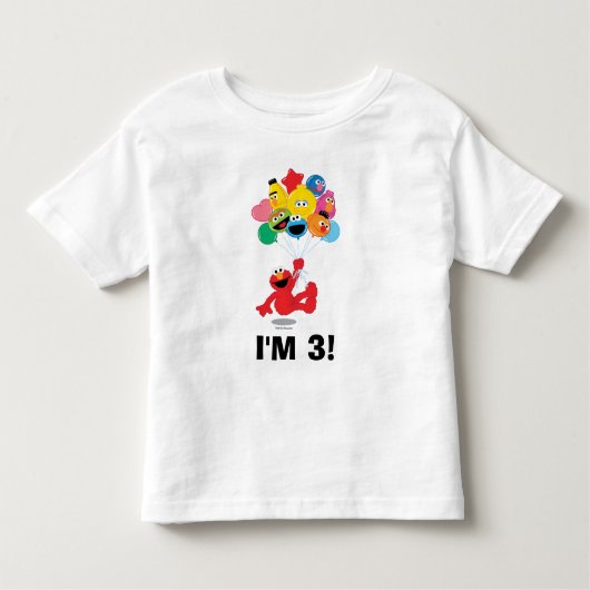 Sesamstraat | Elmo & Pals - 3e verjaardag Kinder Shirts (Voorkant)