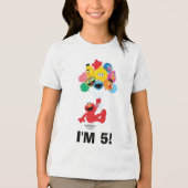 Sesamstraat | Elmo & Pals - Verjaardag Tri-Blend Shirt (Voorkant)