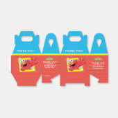 Sesamstraat | Elmo - Polka Dot & Stars Birthday Bedankdoosjes (Uitgevouwen)