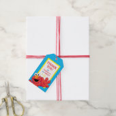 Sesamstraat | Elmo - Polka Dot & Stars Birthday Cadeaulabel (Met Touw)