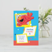 Sesamstraat | Elmo - Polka Dot & Stars Birthday Kaart (Staand voorkant)