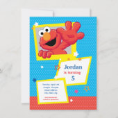 Sesamstraat | Elmo - Polka Dot & Stars Birthday Kaart (Voorkant)