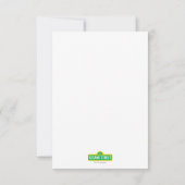 Sesamstraat | Elmo - Polka Dot & Stars Birthday Kaart (Achterkant)