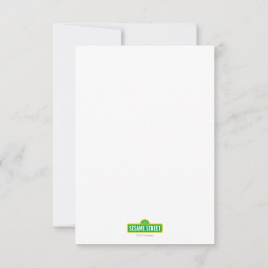 Sesamstraat | Elmo - Polka Dot & Stars Birthday Kaart (Achterkant)
