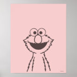 Sesamstraat | Elmo Poster<br><div class="desc">Bekijk dit leuke Sesamstraat design met Elmo.</div>