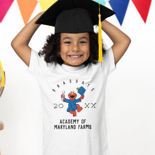Sesamstraat   Elmo Preschool Afstuderen T-shirt