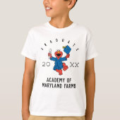 Sesamstraat | Elmo Preschool Afstuderen T-shirt (Voorkant)