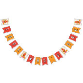 Sesamstraat - Elmo | Pumpkin First Birthday Vlaggetjes (Alle)