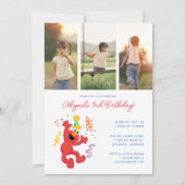 Sesamstraat | Elmo - Rainbow Birthday Foto Kaart (Voorkant)