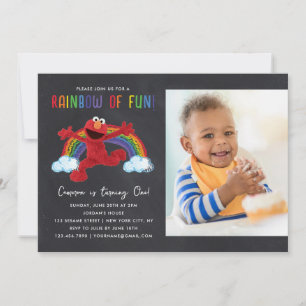 Sesamstraat - Elmo Rainbow of Fun Verjaardag Foto Kaart
