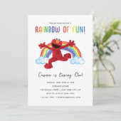Sesamstraat - Elmo Rainbow of Fun Verjaardag Kaart (Staand voorkant)
