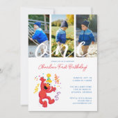 Sesamstraat | Elmo - Regenboog 1e Verjaardag Foto Kaart (Voorkant)