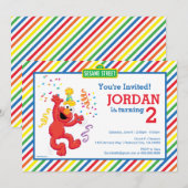 Sesamstraat | Elmo - Regenboog 2e verjaardag Kaart (Voorkant / Achterkant)