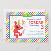 Sesamstraat | Elmo - Regenboog 3e verjaardag Kaart (Voorkant)